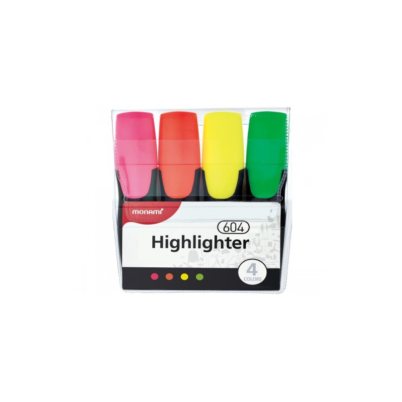 ASTRA - MONAMI Highlighter Set 604, 1-6mm, 4buc, 2060067571