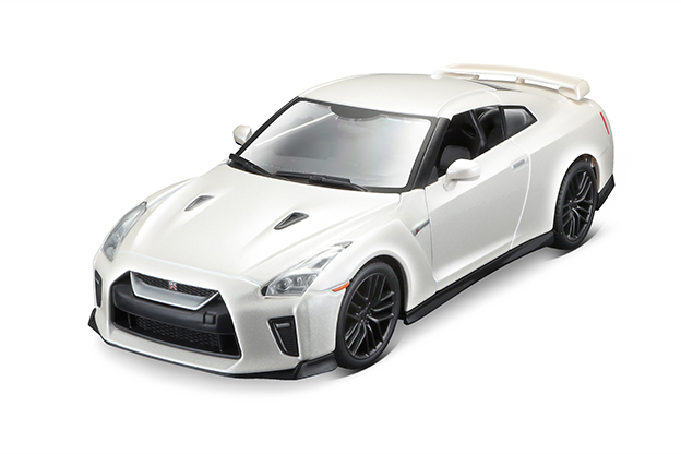 BBURAGO - 1:24 Plus Nissan GT-R Alb metalic