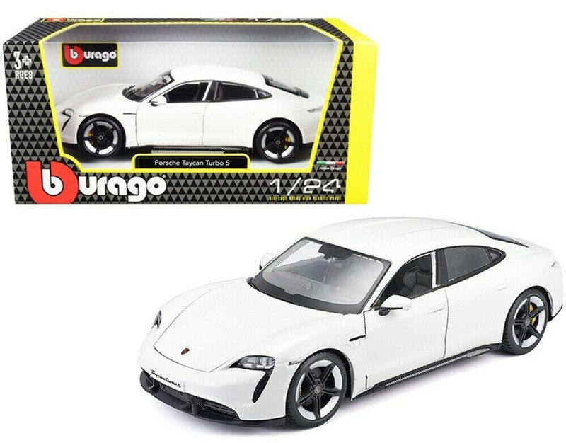 BBURAGO - 1:24 Plus Porsche Taycan Turbo S 2019 Carrara White