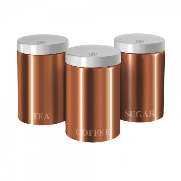 BLAUMANN - Set de boluri de 3 buc Rose Gold, 3 buc.