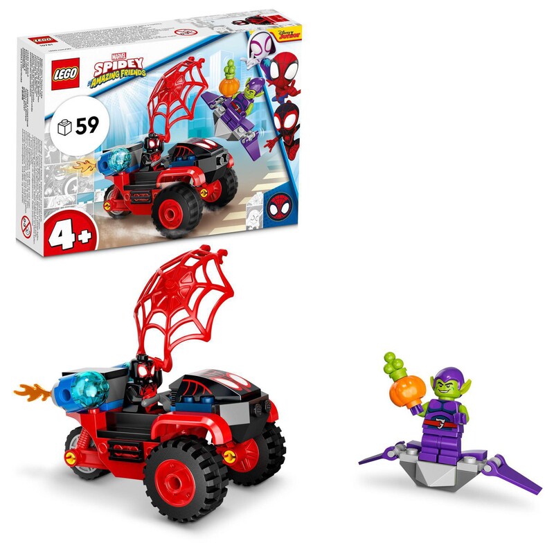 LEGO - Marvel 10781 Miles Morales: Spider-Man ?i tricicleta lui techno