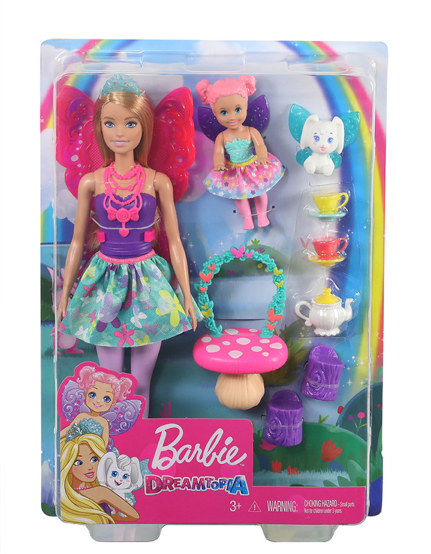 MATTEL - Set de joacă Barbie Fairytale cu păpușă, Mix de produse