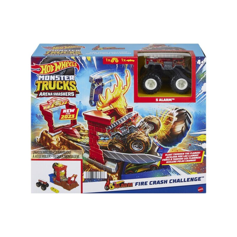 MATTEL - Set de joc Hot Wheels Monster Trucks Arena: Racing Challenge Challenge, Mix de produse