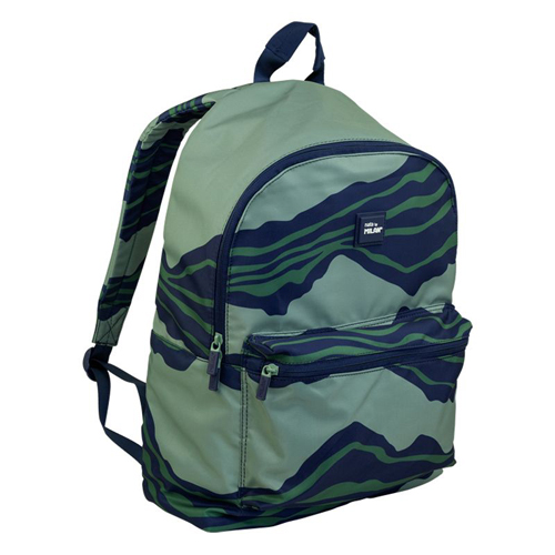 MILAN - Rucsac școlar Melt Green 2 zip