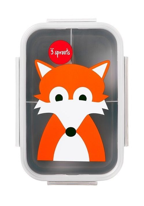 3 SPROUTS - Cutie de mâncare Bento Fox Gray