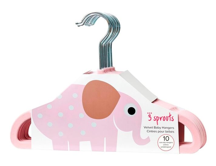 3 SPROUTS - Umerașe 10 buc Elephant Pink