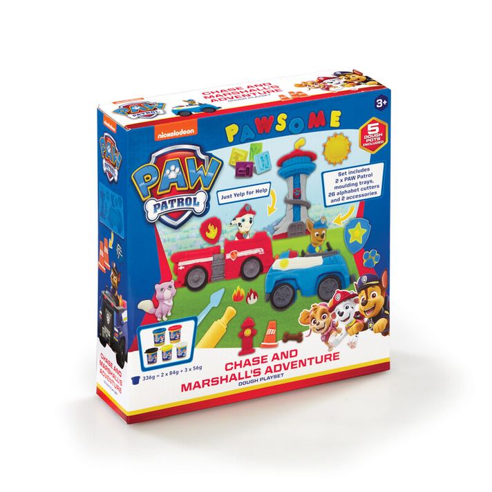 ADDO - Paw Patrol - Plastilina - Set de joacă Chase and Marshall Adventure