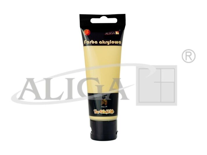 ALIGA - Vopsea acrilică 75 ml pastel galben FTP-402