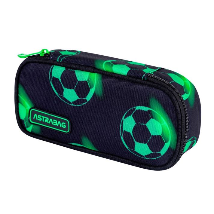 ASTRA - Husă pentru creioane cu o singură cameră / cazul AstraBAG NEON FOOTBALL, AC6, 503024075