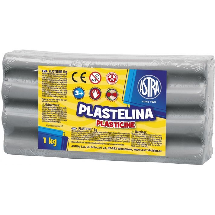 ASTRA - Plastilină 1kg Gri, 303111023