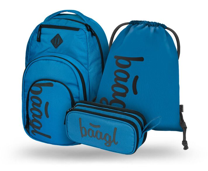 BAAGL - SET 3 Coolmate Ocean Blue: rucsac, penar, sac