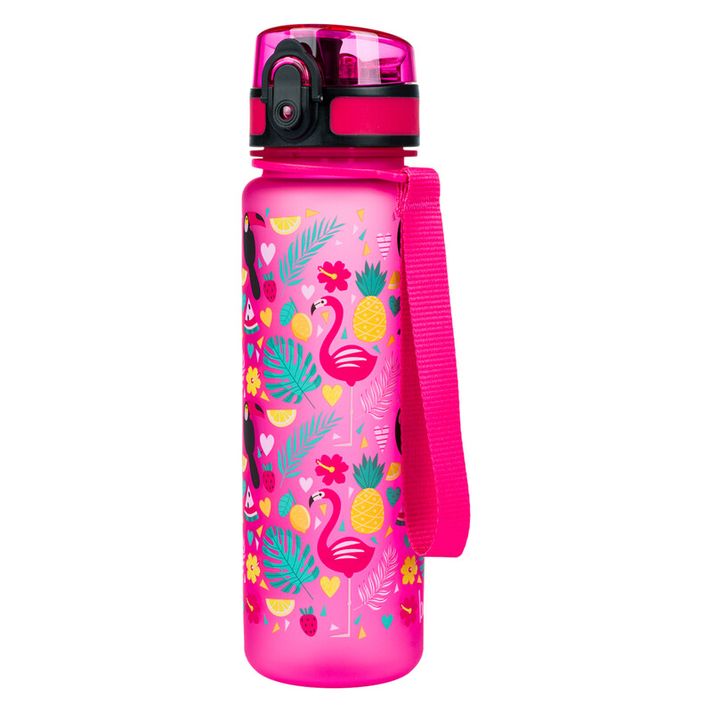 BAAGL - Sticlă de Tritan pentru băuturi Flamingo, 500 ml