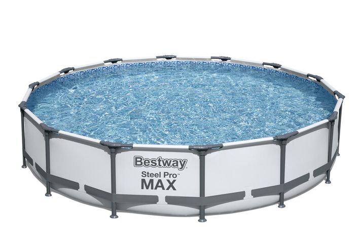 BESTWAY - Piscină supraterană rotundă Steel Pro MAX, filtrare cu cartuș, diametru 4,27 m, înălțime 84 cm