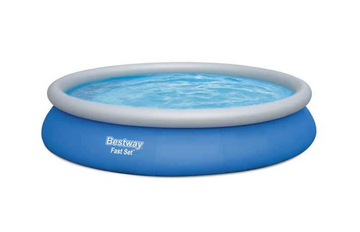 BESTWAY - Piscina supraterana rotunda Fast Set,  filtrare cu cartuş, diametru 4,57m, inaltime 84cm