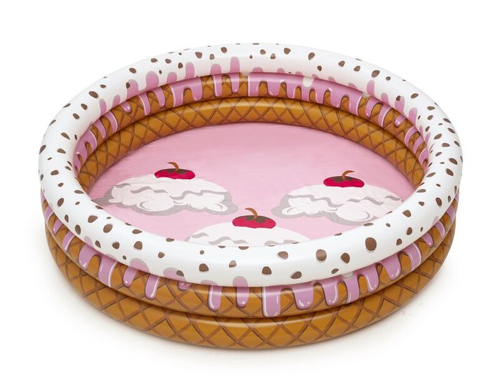 BESTWAY - Piscina gonflabilă Sundae Funday, diametru 1,60 m, înălțime 38 cm