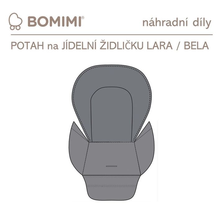 BOMIMI - LARA, BELA husă pentru scaun grey