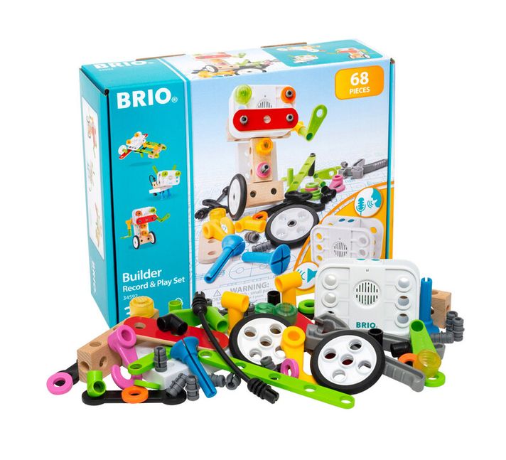 BRIO - Builder – set de constructii cu înregistrarea sunetului