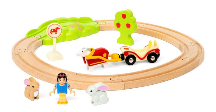 BRIO - Disney Princess Set de tren Albă ca Zăpada și animalele