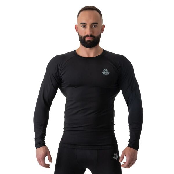 BUSHIDO - Tricou de antrenament pentru bărbați DBX Rashguard RSL Black, L