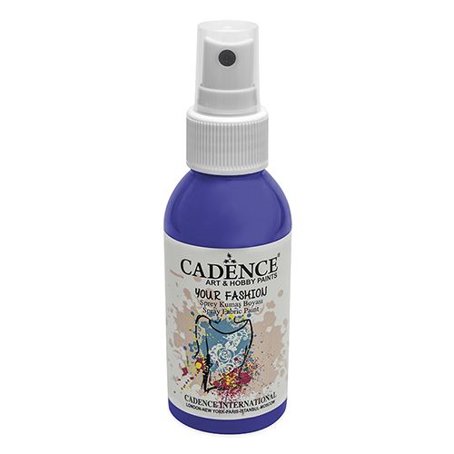 CADENCE - Vopsea textilă spray, albastru, 100ml