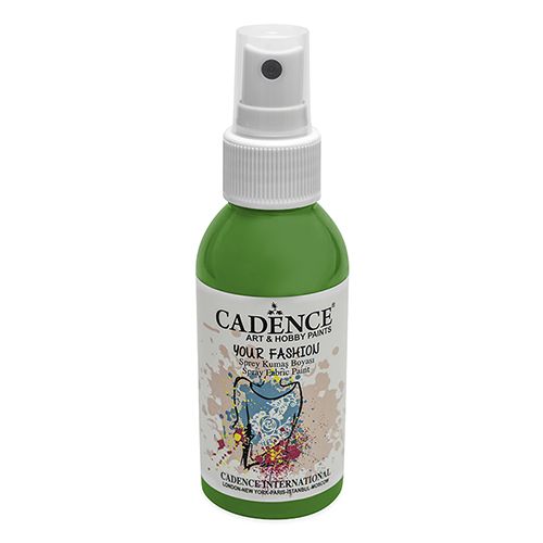 CADENCE - Vopsea textilă spray, verde, 100ml