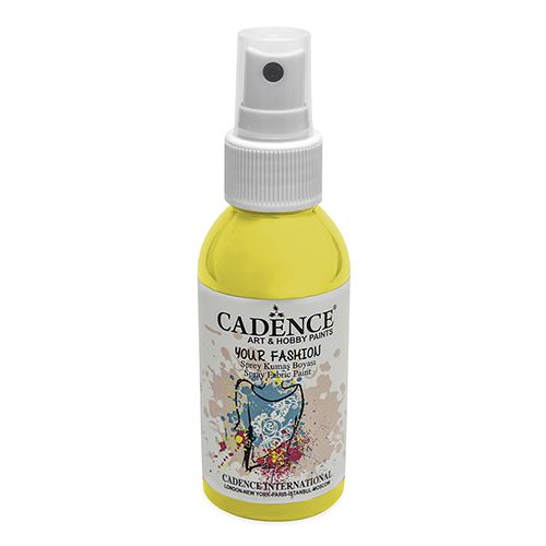 CADENCE - Vopsea textilă spray, galben, 100ml