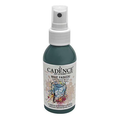 CADENCE - Vopsea textilă spray,albastru verde,100ml