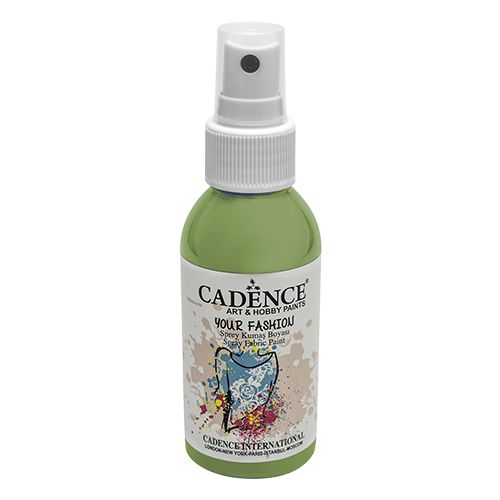 CADENCE - Vopsea textilă spray,galben verde,100ml