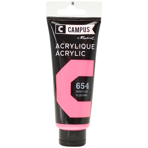 CAMPUS - SE vopsea acrilică 100 ml Fluo Pink 654