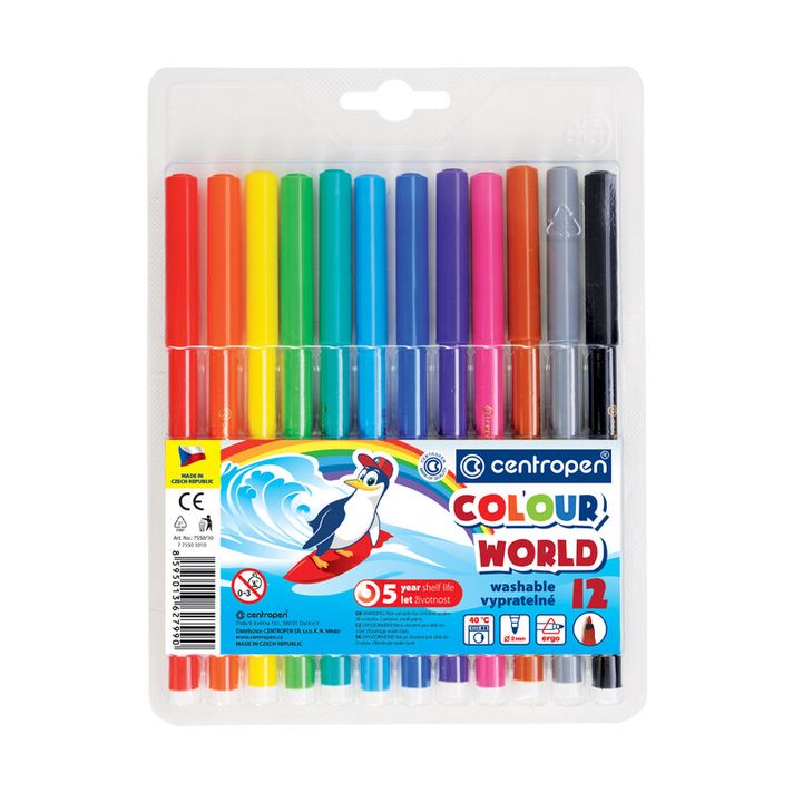 CENTROPEN - Markere 7550 Color World - set de 12 buc