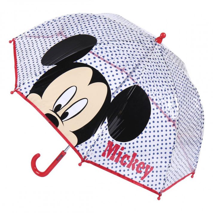 CERDÁ - Umbrelă pentru copii MICKEY MOUSE Transparent, 2400000617