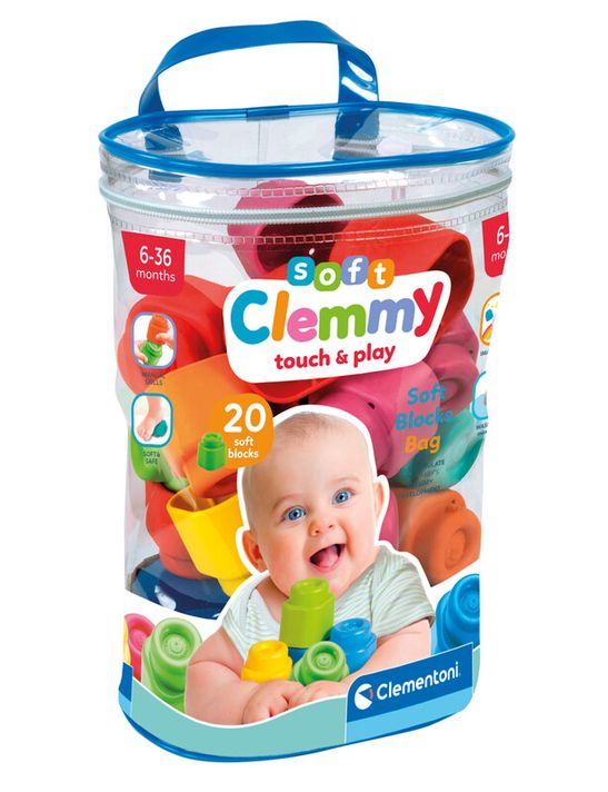 CLEMENTONI - Clemmy baby - 20 de cuburi în sac de plastic