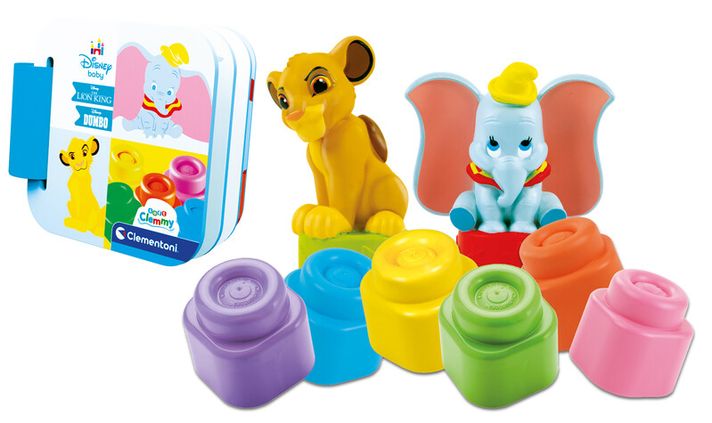 CLEMENTONI - Clemmy baby - Set Disney cu cărticică și cuburi