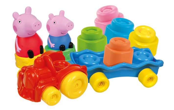 CLEMENTONI - Clemmy baby - Peppa Pig - Tren cu cuburi