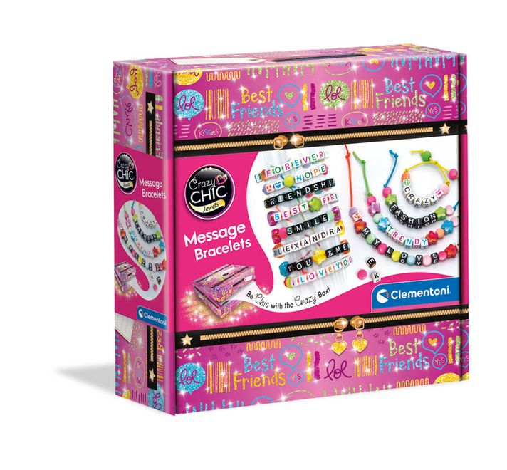 CLEMENTONI - Crazy CHIC - Set creativ - bratari cu litere