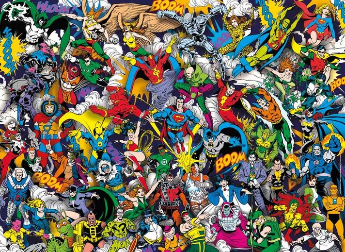 CLEMENTONI - Puzzle 1000 piese Impossible - DC Comics