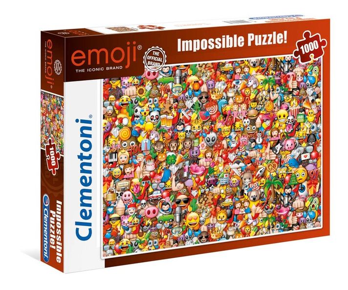 CLEMENTONI - Puzzle 1000 piese Impossible – Emoji