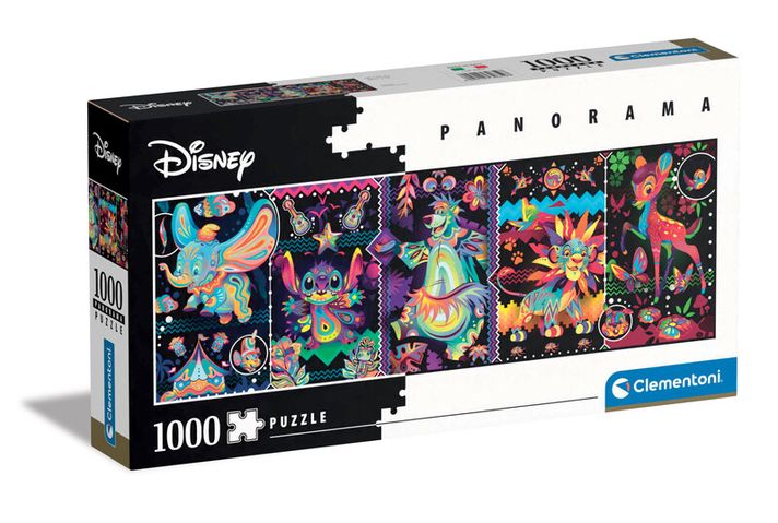 CLEMENTONI - Puzzle 1000 piese panorama - Disney Joys