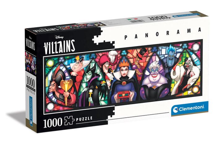 CLEMENTONI - Puzzle 1000 piese panorama - Disney Villains