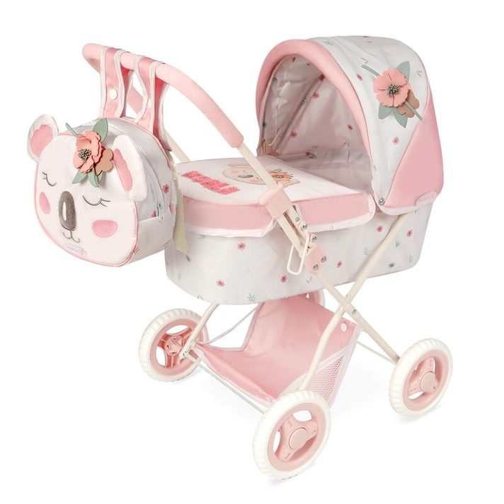 DECUEVAS TOYS – 85079 Cărucior de păpuși pliabil cu rucsac KOALA 2024 -  60 cm