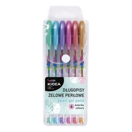 DERFORM - KIDEA stilouri cu gel 6 culori pearlescent