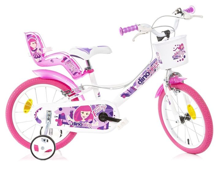 DINO BIKES - Bicicletă pentru copii 16" 164RSN-05FY - Fairy alb 2024