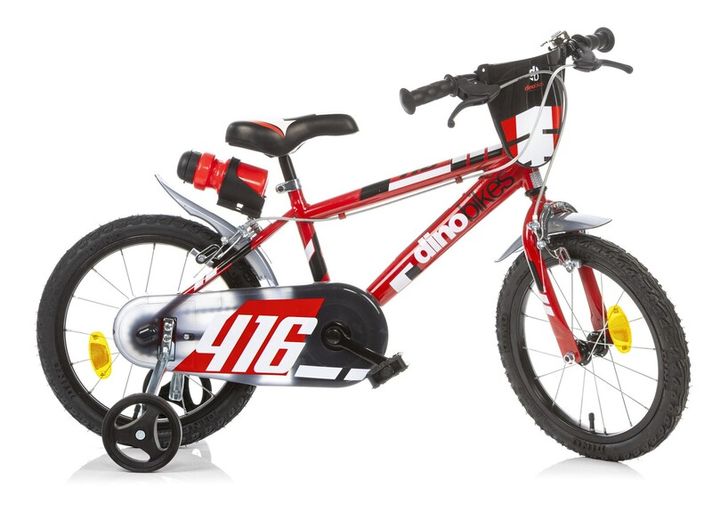 DINO BIKES - Bicicletă pentru copii 16" 416US-06 - roșu