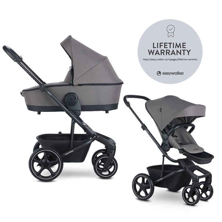 EASYWALKER - Cărucior combinat Harvey 2in1 Pebble Grey LITE RWS