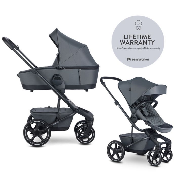 EASYWALKER - Cărucior combinat Harvey Premium 2v1 Mineral Grey LITE RWS