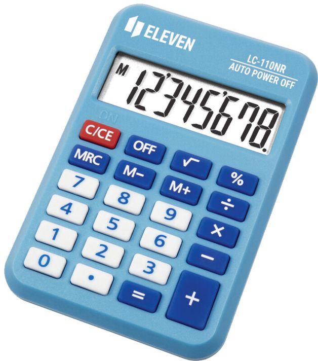 ELEVEN  - LC 110NR-BL blue calculator