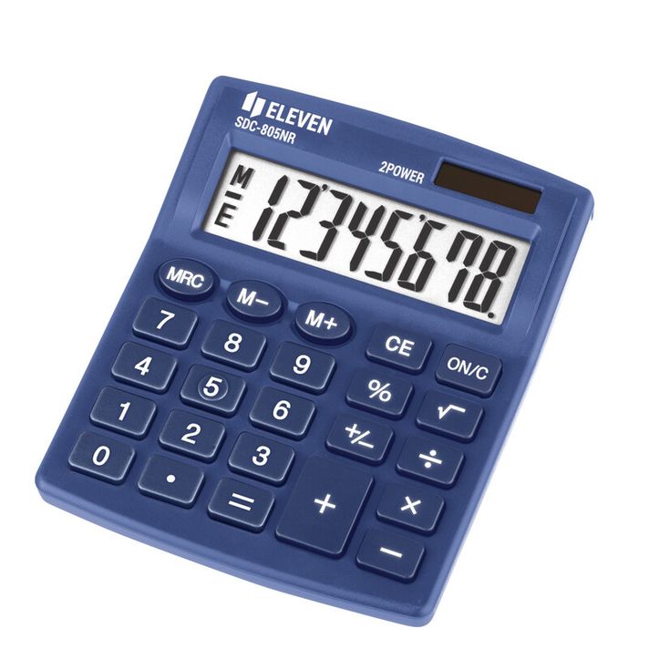 ELEVEN  - SDC 805NRNVE blue calculator