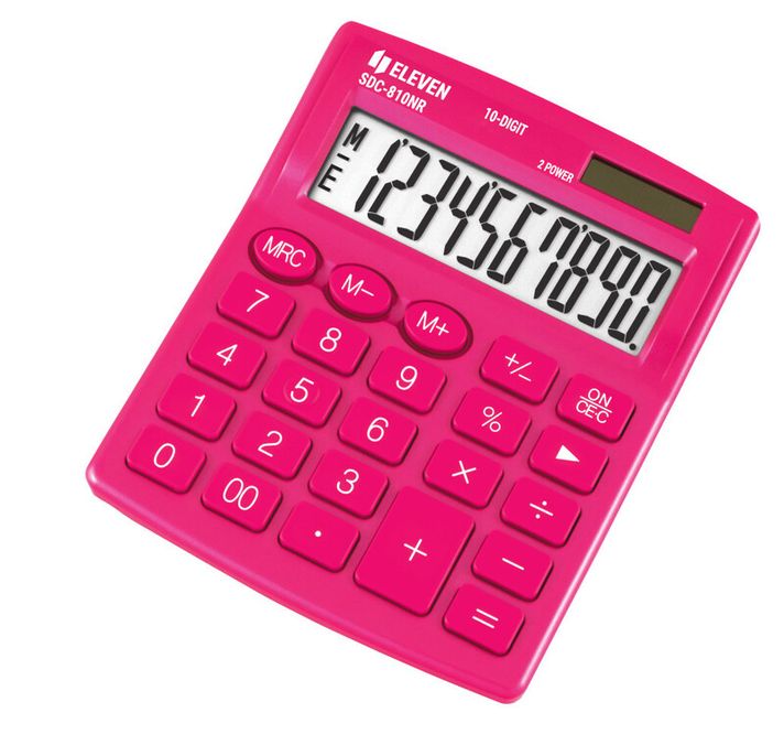 ELEVEN  - SDC 810NRPKE pink calculator
