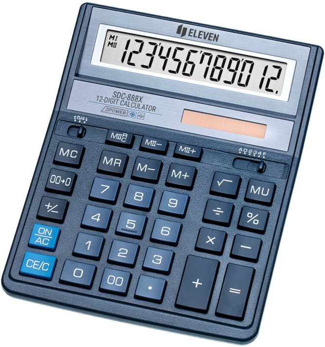 ELEVEN  - SDC 888XBL blue calculator