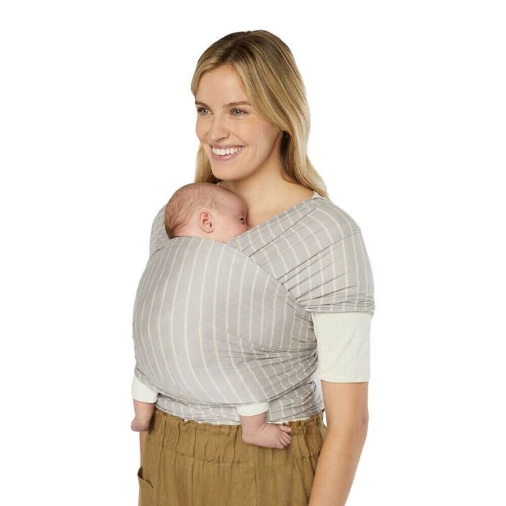 ERGOBABY - EȘARFĂ/Aura Sustainably Sourced Knit Baby Wrap - Grey Stripes